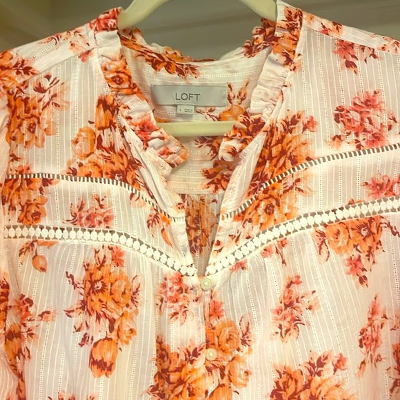 Loft button down top. Great transition item! - Picture 2 of 3